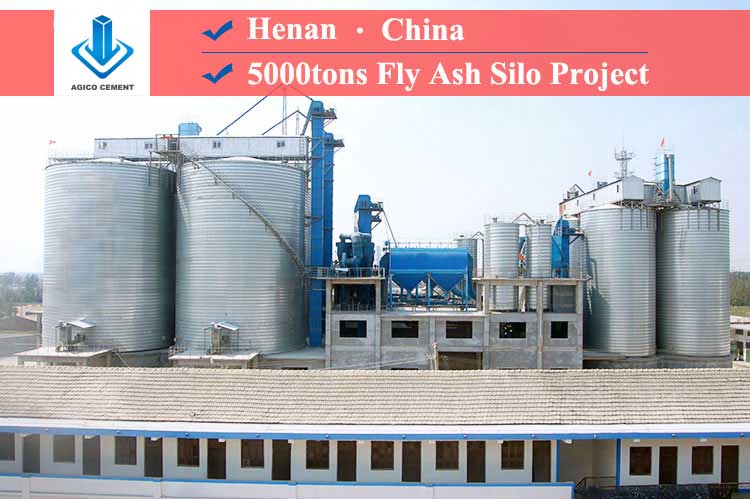 5000 Tons Fly Ash Silo Project In Henan, China
