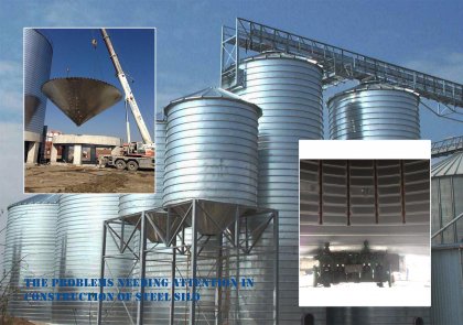 problems in construction of steel silos