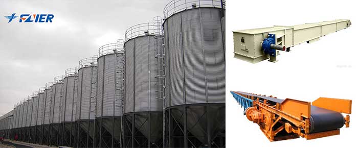 conveying equipment in steel silo
