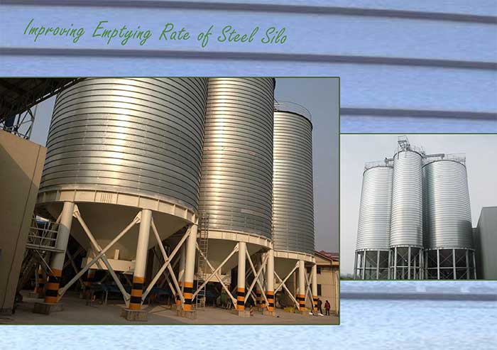 Improving the empty rate of steel silo