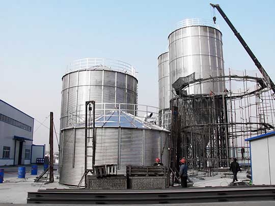 installation of fly ash silos
