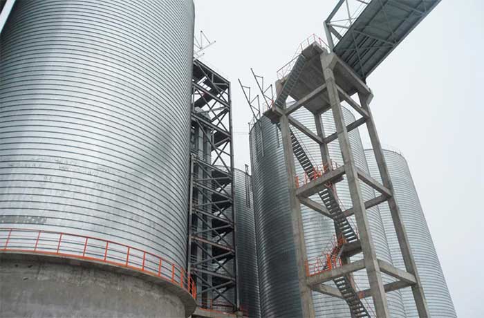 structure of cement steel silo
